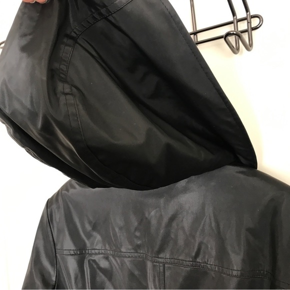Vintage outbrook black zip up jacket with hood - Picture 5 of 10